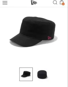 NEW ERAワークキャップWM-01 ブラック ダックコットン