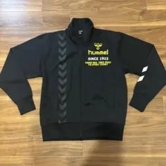 ヒュンメル hummel トラックジャケット 黒 S ジャージ 刺繍ロゴのサムネイル