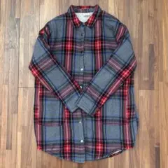 Zara Girls 裏起毛長袖シャツ 150cmサイズ チェック柄