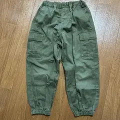 GU カーゴパンツ　120㎝　カーキ　キッズ