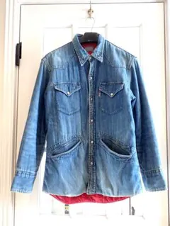 BLUE BLUE デニムジャケット 赤色 キルティング M