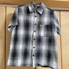 【美品】 FB COUNTY エフビーカウンティ チェッカーシャツ 黒 S 中古