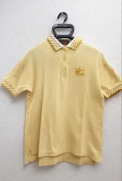 KENZO GOLF レディース 半袖ポロシャツ 刺繍ロゴ イエロー
