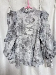 SNIDEL トワルドジュイ オーガンジーシースルーブラウス