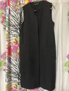 mizuiro ind フロントフライコクーンジレ ブラック