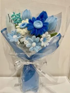 モールフラワー　青のブーケ　枯れないお花