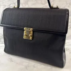 美品〉銀座かねまつ リザードレザー ハンドバッグ グレー 日本製 定価 