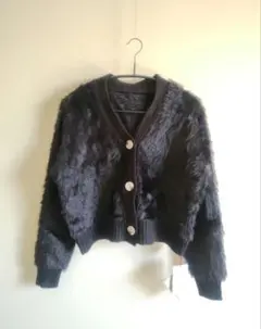 ◇新品◇ フェザーカーディガン シャギーニット サイズ38