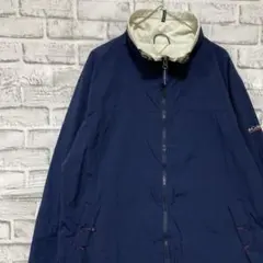 コロンビア　マウンテンパーカーネイビーレディースXLロゴ刺繍アウトドア1024