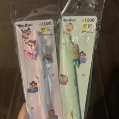 新品・韓国限定★ クレヨンしんちゃん ボールペン ブラック 韓国ダイソー