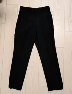 【新品タグ付】アルマーニコレツィオーニ スラックス 黒 44 IT製 ウール