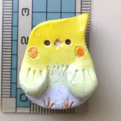 オカメインコ ハンドメイド マグネット 焼き物