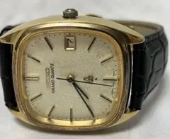 値下げ　セイコー グランドクォーツ【4842-5011】稼働品 値下げ】SEIKO グランドクォーツ4842-5011 文字盤ゴールド 稼働