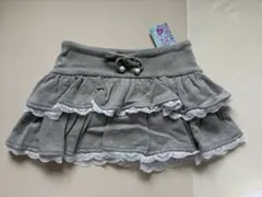 【新品未使用タグ付き】TRALALAミニスカートフリルグレーのサムネイル