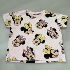 Disney ミニーマウス 総柄 Tシャツ ピンクのサムネイル