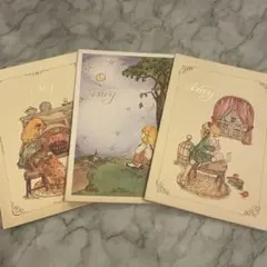 昭和レトロ★レターバッド エイミー 3冊★サンエイ パピラス 便箋