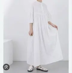 Cour Carre an koos レース シャツワンピース ホワイト 38 - メルカリ