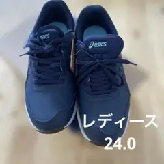 ASICS WALKING スニーカー ネイビー　ウェルネスウォーカー