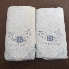 新品未使用品 色あせあり GIVENCHY フェイスタオル　2枚組