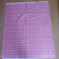 幾何学模様 ピンク 綿生地