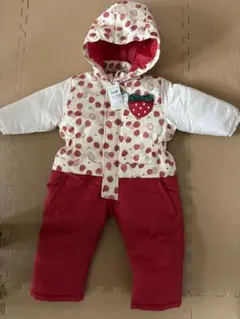 新品　スノーウエア 90cm 女の子 ジャンプスーツ つなぎ スキーウェア