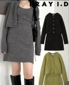【早い者勝ち】FRAY I.D（フレイ アイディー） ニットセットアップ