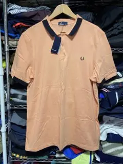 美品 FRED PERRY オレンジ ポロシャツ 新品タグ付き