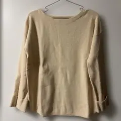 m.f. editorial クリーム色 M 長袖ニット