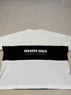 UNKNOWN ORDER バイカラー Tシャツ ホワイト ブラックのサムネイル