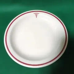 米軍 ビンテージ 医療シンボル(カドゥケウス)付き ホーマーラフリン製 平皿