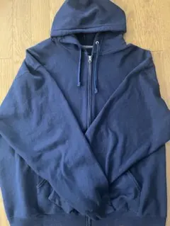 FRUIT OF THE LOOM ジップパーカー ネイビー フルジップ 無地