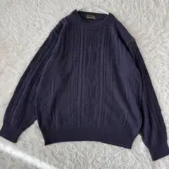 90s WEEKEND SWINGER ニット ケーブル編み M（A339）