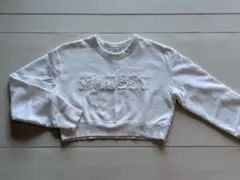 MOUSSY クロップドスウェット ホワイト