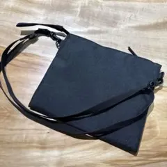 未使用　無印良品　サコッシュ　ポーチとしても使える　撥水　黒