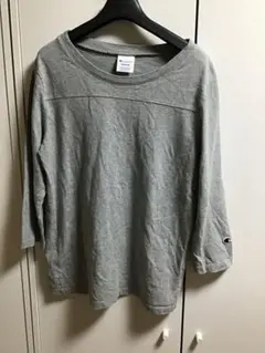 【Champion/チャンピオン】七分袖Tシャツ/M★グレー★レディース