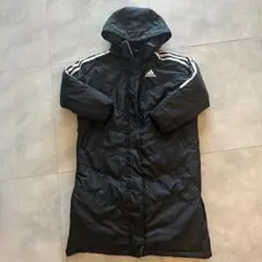 adidas キッズ　ベンチコート ブラック サイズ120