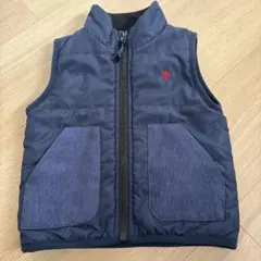 POLO ネイビー ジッパー付きベスト 95cm未満のサムネイル