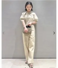 リリーブラウン☆バイカラーステッチロンパースのサムネイル