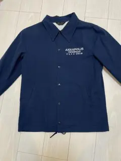 Champion ネイビー　コーチジャケット　ランナーズタグ