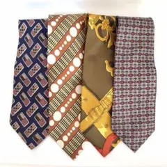ネクタイ 4本セット 幾何学模様 ネクタイまとめ売り