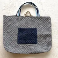 トートバッグ リバーシブル 通園 通学 キルティング レッスンバッグ
