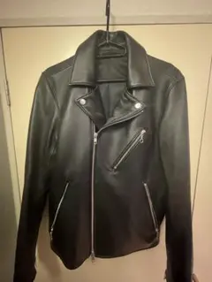 LIDnM ブラック シングルライダースジャケット　Ｍサイズ　新品、未使用 LIDNM - LIDNM リドム ラムレザー シングル ライダース M レザー