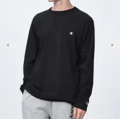 Championシンプル黒Ｔシャツ　サイズL
