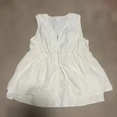 ホワイトノースリーブビスチェ ベスト