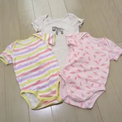 ロンパース3点セット 80cm 半袖 （ユニクロ＆Pekkle）