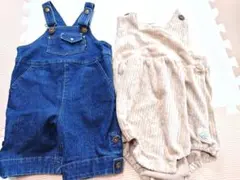 ベビー服 サロペット ロンパース 2点セットのサムネイル