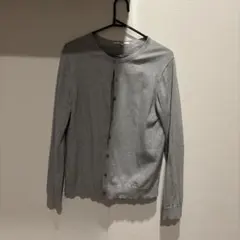 ユニクロUNIQLO UVカットクルーネックカーディガン グレー