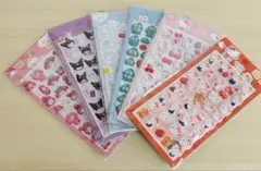 サンリオ　硬いシール　６点