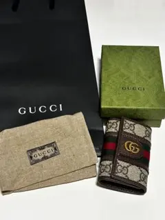 GUCCI キーケース ベージュ/ブラウン