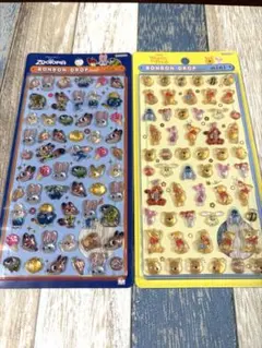 正規品 ボンボンドロップシール ズートピア プーさん